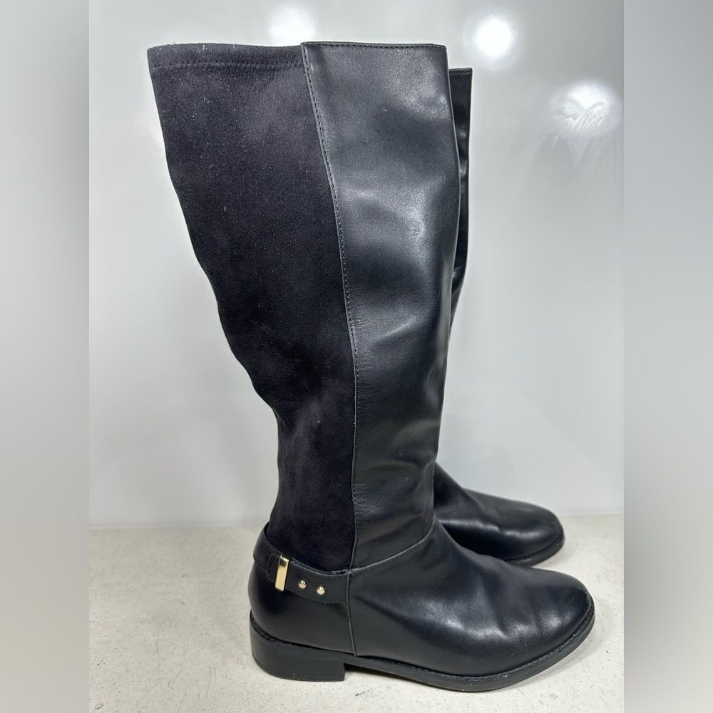 Cole Haan Adler Women's Riding Leather Boots Black 9B